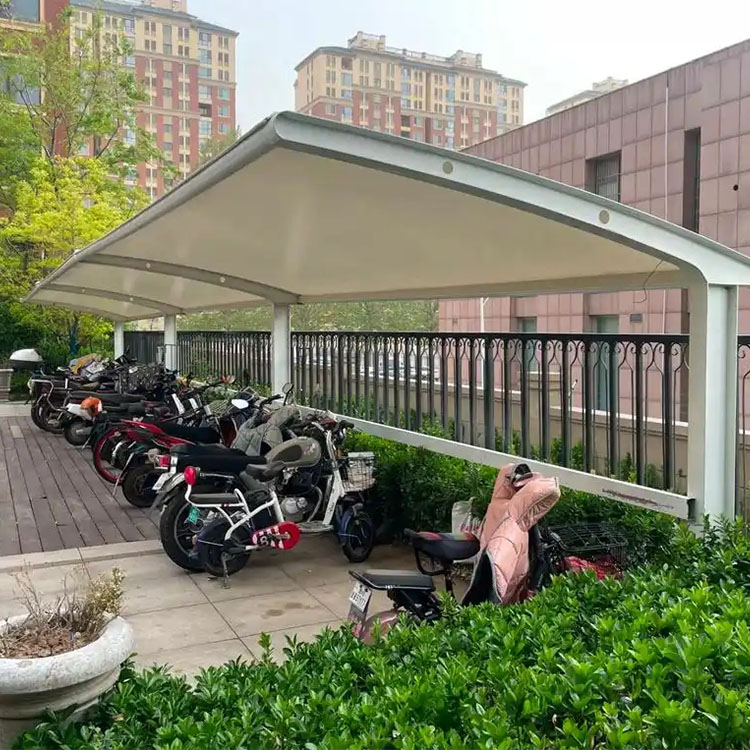 乐陵市膜结构电动车棚